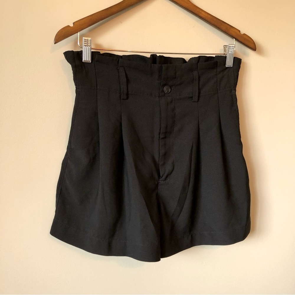 High-Waist Black Women's Shorts